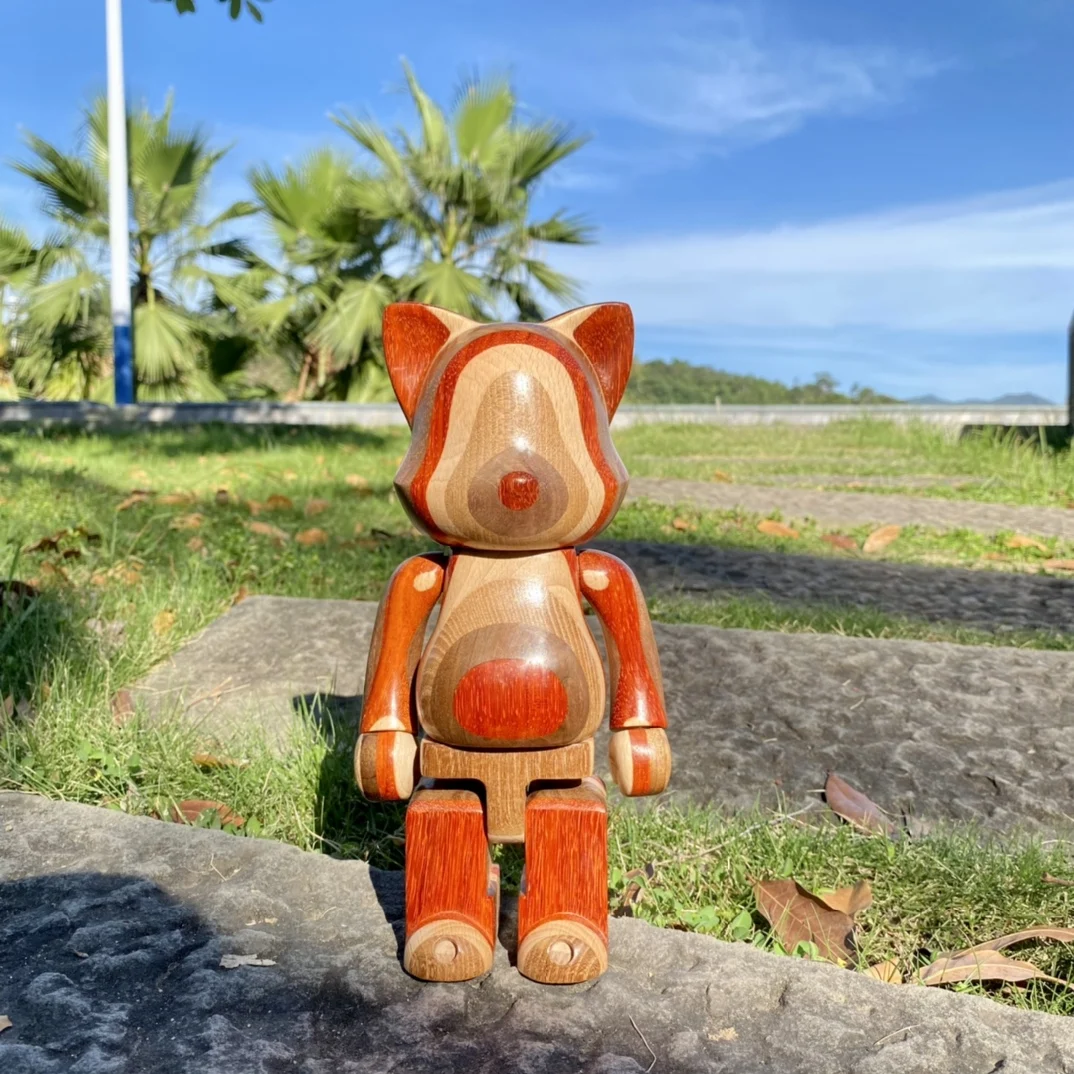 

NY@BRICK カリモク HORIZON 400% Horizon Vertical Cat 25cm Height Solid Wood Handmade Desktop Gift Ornament