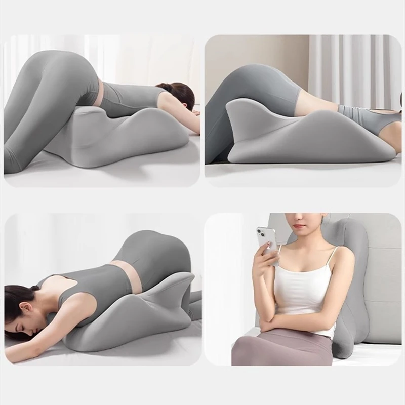 Couples Butt Cushion Adults Bed Waist Cushion Memory Foam Office Chair Washable Backrest & Lumbar Support
