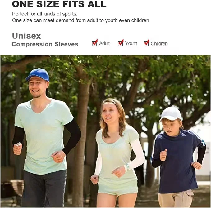 2pcs Summer Sunscreen Sleeves Ice Silk Men's Plus Size Arm Protection Protection Gloves Arm Sleeves Quick Dry Arm Warmer