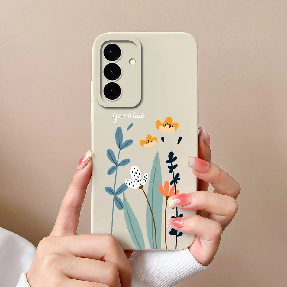 Leisure Flowers Soft Silicone Phone Cover - Full Protection Anti-Drop Housing