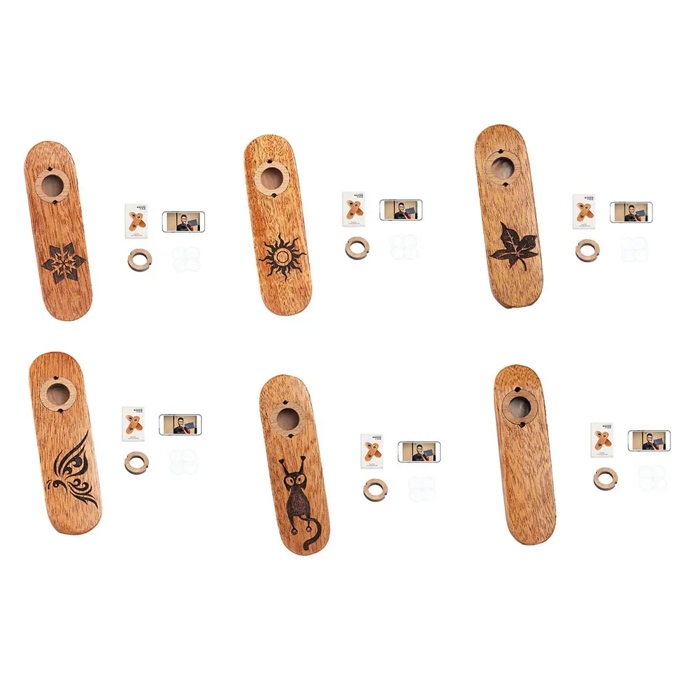 Wooden Mouth Harmonica Kazoo Mouth Flute Beginner Musical Instrument Party Gifts Guitar Ukulele Accompaniment For Fun