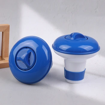 (.) Dispenser Automatico Galleggiante per Pastiglie di Cloro per Piscina e Vasca Idromassaggio, Strumento Durevole per la Pulizia di Piscine Esterne