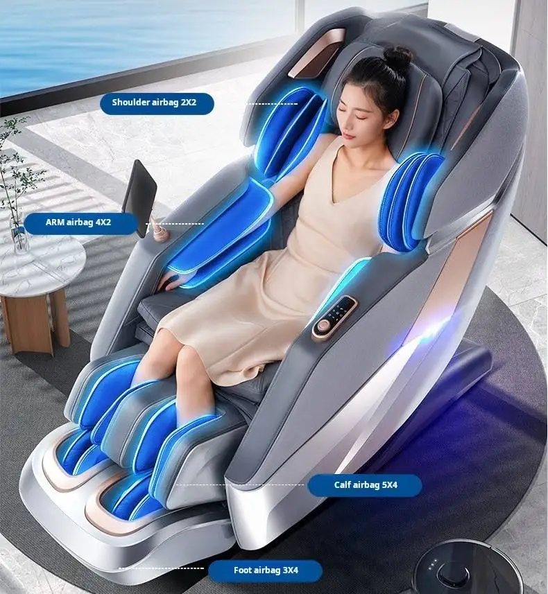 3 Year Warranty 4D SL-Track Zero Gravity full body AirBag Massager Chair Home 3D Office Chair Luxury Electric Massage Sofa 6