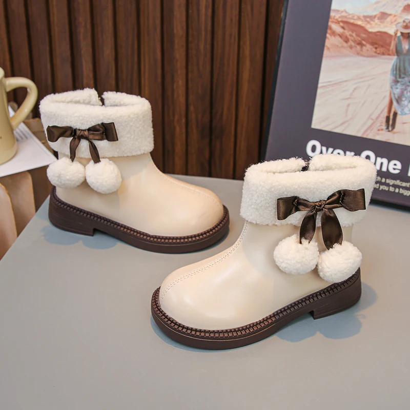 Winter Kids Thermal Ankle Boots with Breathable Lining