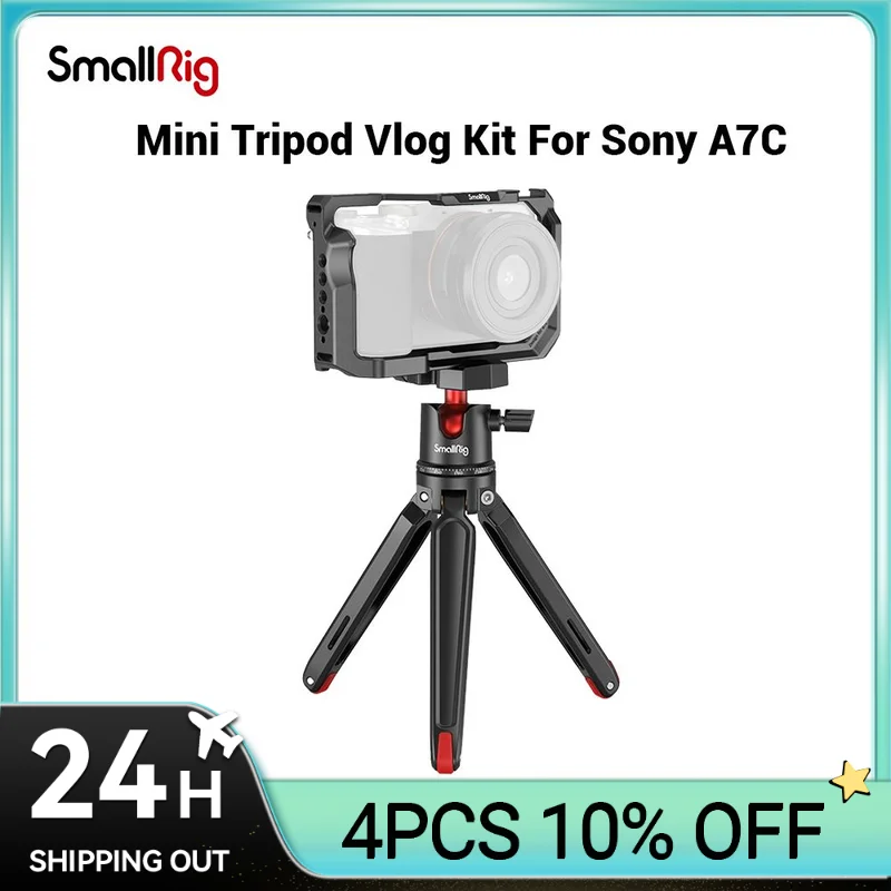

SmallRig A7C Aluminum Alloy Full Cage Camera for Sony A7C, with Cold Shoe, Quick Release Plate for Arca-Swiss and Locating Hole