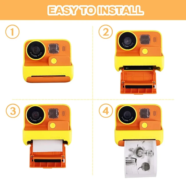 Carta Termica Per Fotocamera Bambini | 6 Rotoli Da 8m | Bianco/Nero | Compatibile Con Modelli Istantanei - Foto 9