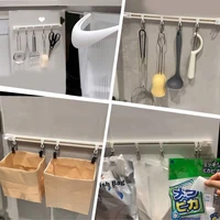 Kitchen Utensil Rack Bedroom Wall Rack Rai Oraanizer Space Saving Kitchen Wall Hooks Pan Pot Hangers Adhesive Utensil Hangel 1