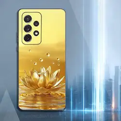 Luxurious Dazzling Gold Silicone Phone Case in Sleek Black - SamsungS24FE (Z1)