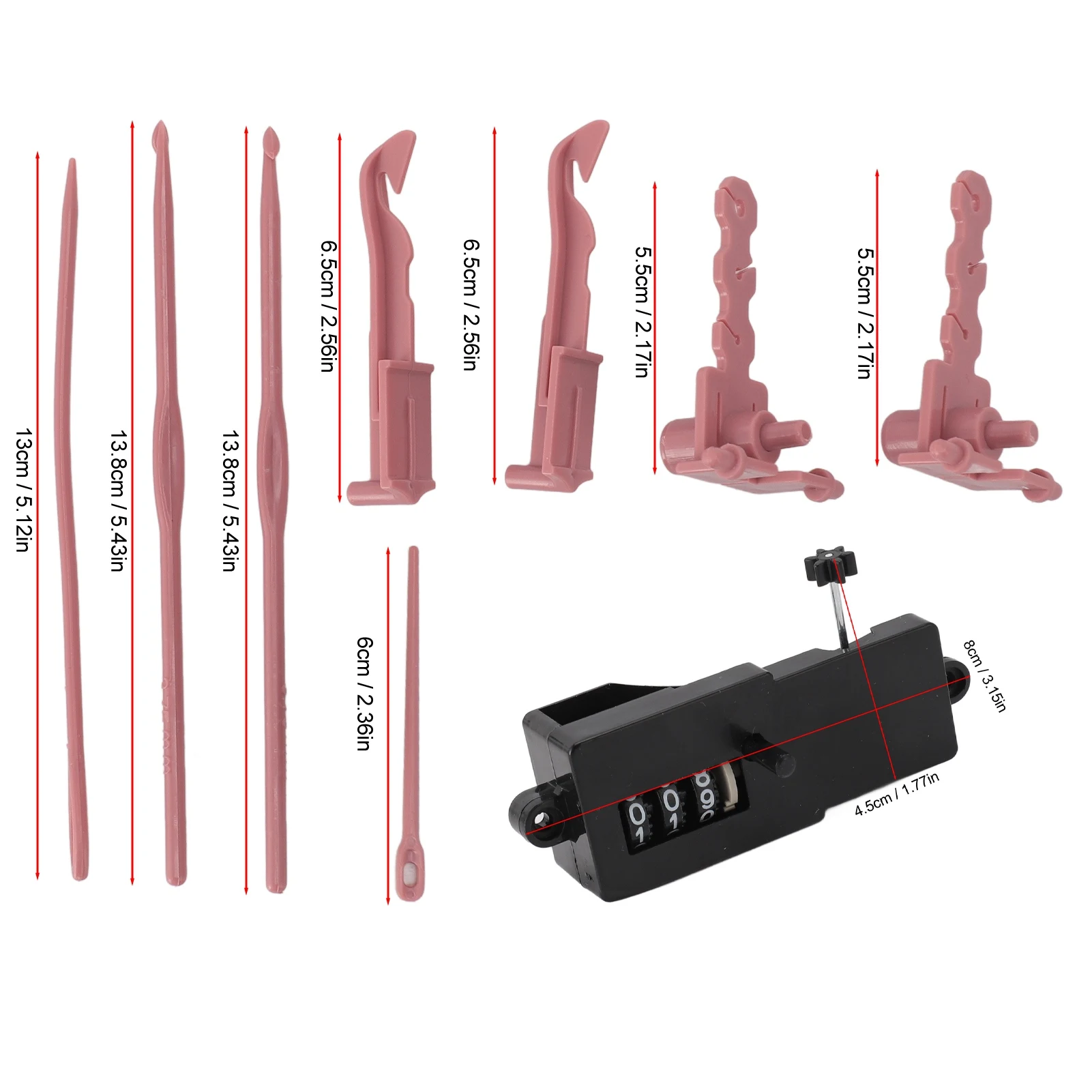 Knitting Machines Adapter Set Increase Speed Lightweight Knitting Machine Accessories Replacement For Sentro Digital Counter