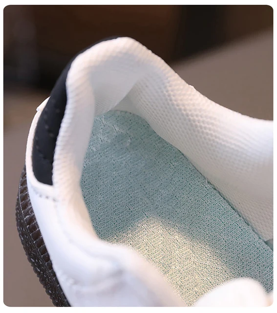 Zapatos deportivos de moda para niños, zapatillas ergonómicas de cuero PU para niños, zapatillas de deporte de suela blanda para niños, zapatillas de tenis para niños y niñas 3