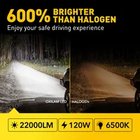 AUXITO 2Pcs 22000LM H11 LED Headlight Canbus H8 H9 9005 HB3 9012 HIR2 9006 HB4 Turbo Lamp 120W Super Bright Car Headlamp 6500K - Image 2