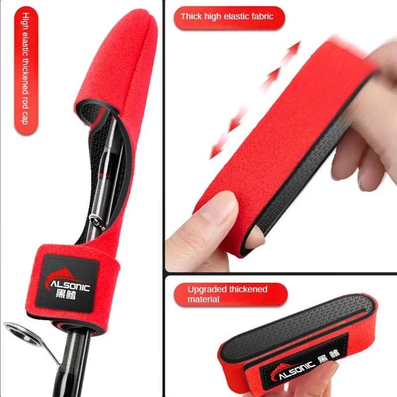 High Elasticity Tape Protective Sleeve For Lure Fishing Rod With Aquarium Design Keep Fishing Rod Safe