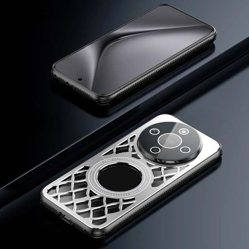 Enhanced Heat Dissipation Aluminum Alloy Magnetic Case with Wireless Charging and Shockproof Lens Film Cover