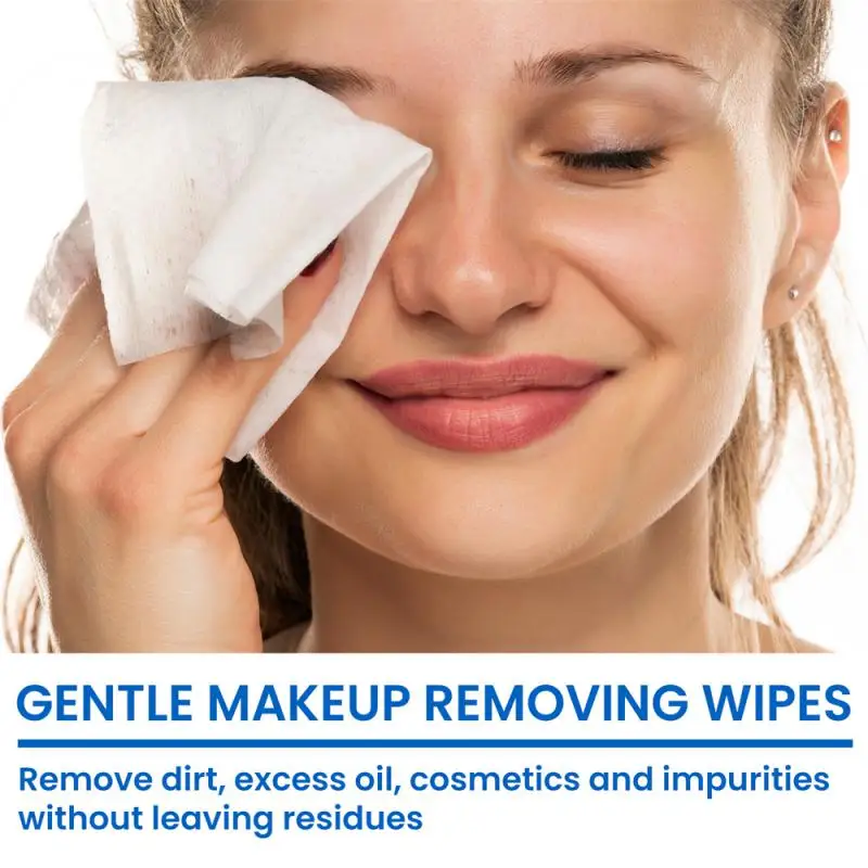1/2/3 SET Gentle Makeup Remover Wipes Deep Cleansing Makeup Remover Wipes For Face, Eyes & Lips, Refreshing & Non-Irritating 3