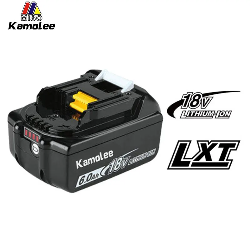 Kamolee 21V 6000mAh Li-ion Battery BL1860 Hand Drill Battery Power