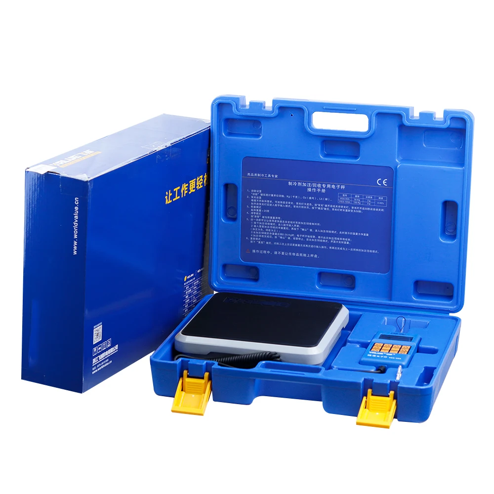 VES-50A/100B Manual Refrigerant Recovery Electronic Balance High-Precision Metal