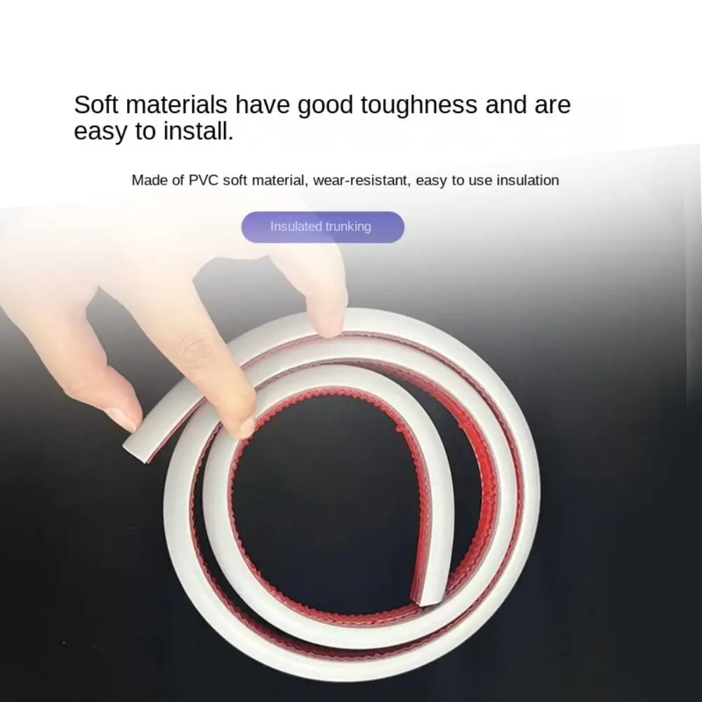 Description Picture 5 of itemArc Slot Floor Cord Cover Self-Adhesive Cord Protector Extension Wiring Duct Protector Electric Wire Slot Cable Concealer