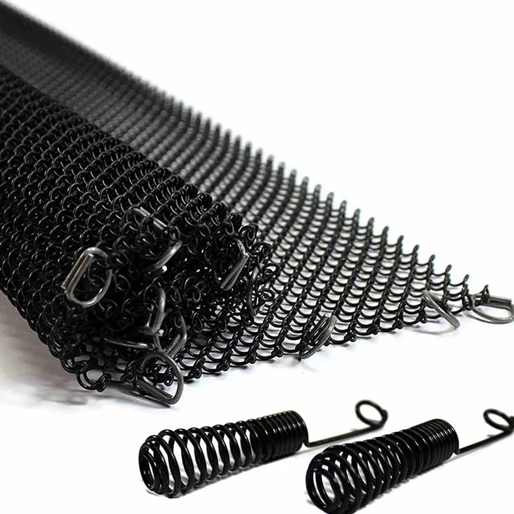2 Pcs Iron Fireplace Mesh Screens Door Sparks Guard Curtains Hearth Safety Stoves Heating Cooling Vents Fireplace Tools Metal