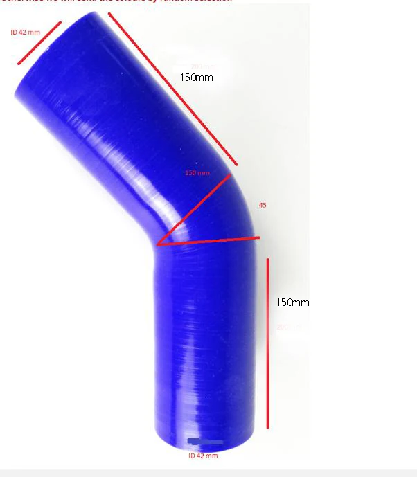16mm 45 Degree Silicone Hose Coupler Pipe Turbo Blue 5/8 