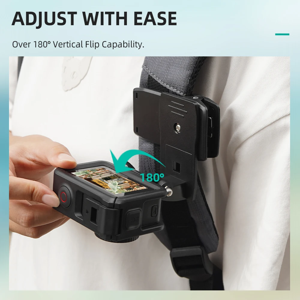 Clip magnétique pour sac à dos GoPro Action3/4 Pocket3 360