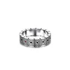 Poker card ring, men's trendy square, red heart, spade, and peach ring, high-end original design 1