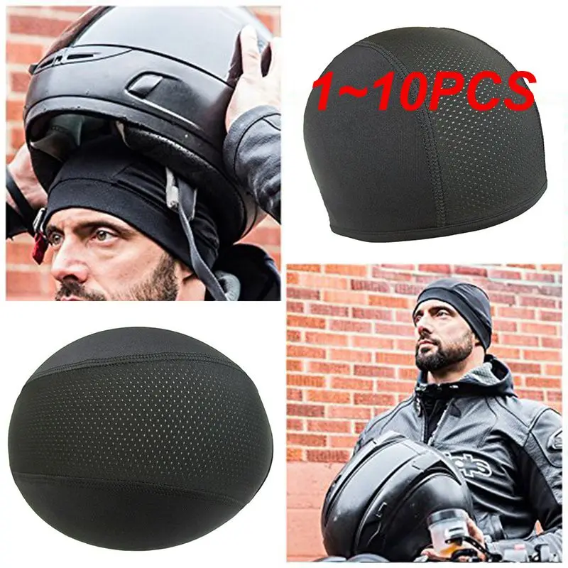 

1~10PCS Motorcycle Helmets Hat Quick Breathable Hat Breathable Sweat Wicking Cycling Running Hat Motorcycle