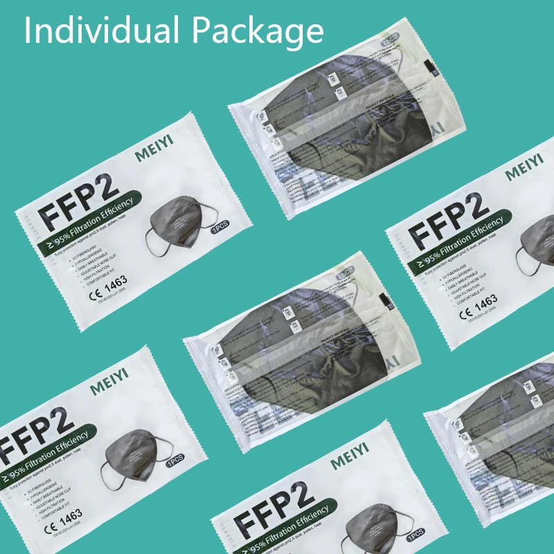 Lot de 25/50 Masques FFP2 Certifiés EN149 - Protection Haute Filtration