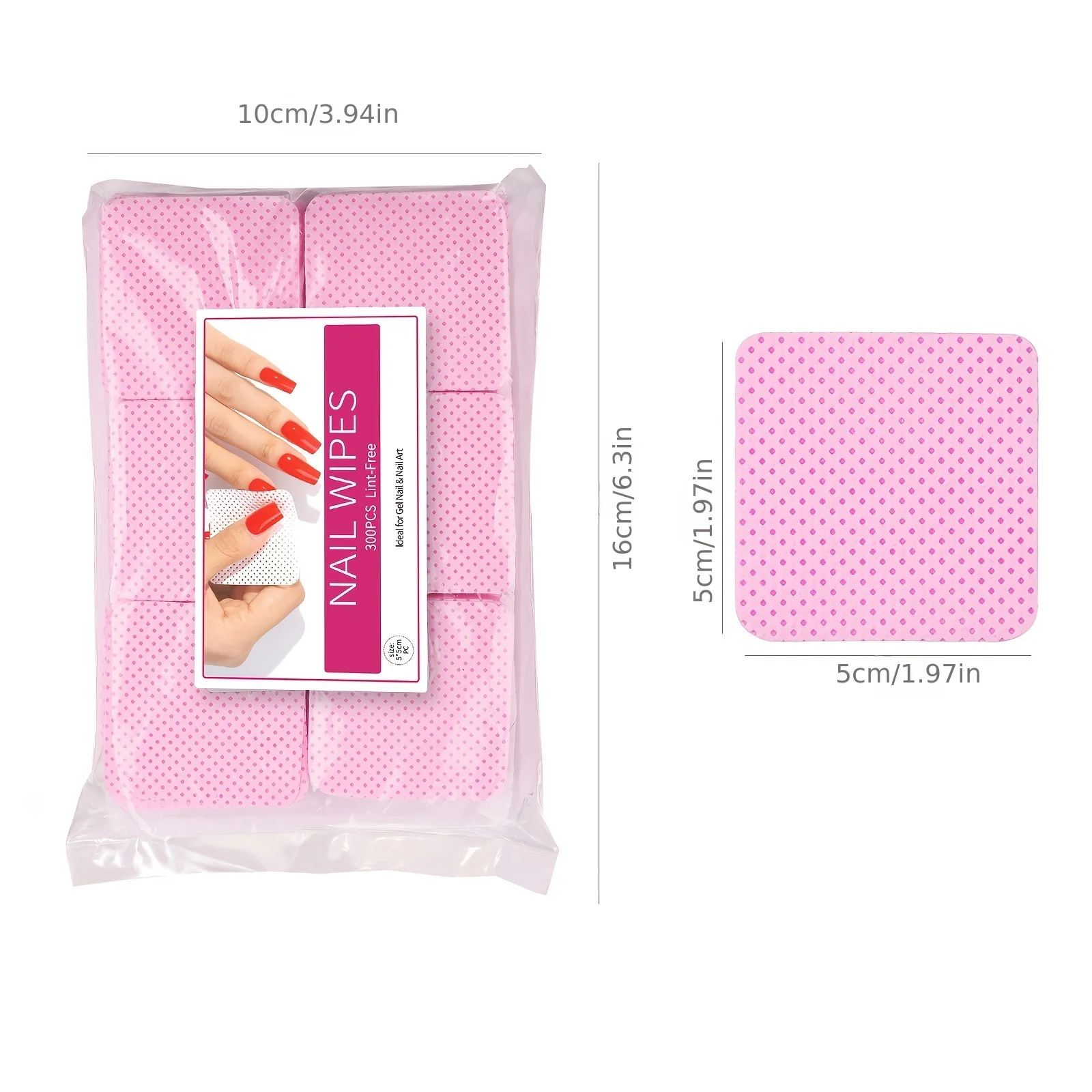 Nail Polish Remover Wipes Nail Cleaning Pads Non Woven Pads For Women Girl Beauty Salon