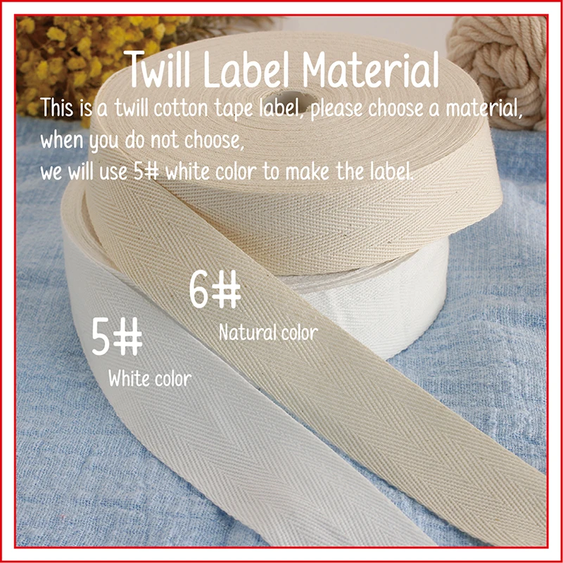 Custom Fabric Labels for Clothes, Twill RibbonLabels, Logo Labels, Sew Accessories, Ribbon Label, Name Tags, xw3510, 20x60mm images - 6