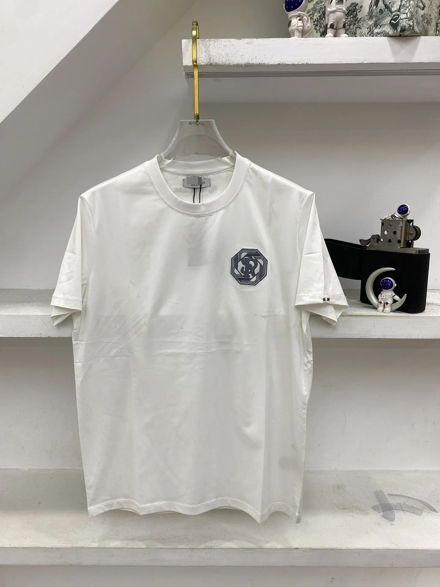 

BILLIONAIRE SIJITONGDA Shirt Silk Men 2024 Summer New Short Sleeve Breathable Thin Embroidery Quality Big Size s-3XL