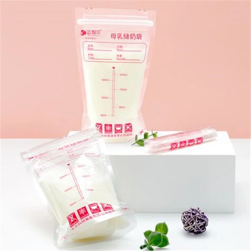Breast Milk Storage Containers Milk Freezer Bags Mother Maternal Baby Food Store BPA Free Safe Feed Preserve Bags 30Pcs