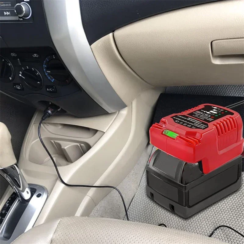 milwaukee cigarette charger Mini Quick Car Charger Replacemen Portable Cigarette Lighter Plug for  Milwaukee 18V M18 Battery 48-59-1812 48-11-2420 48-11-1815