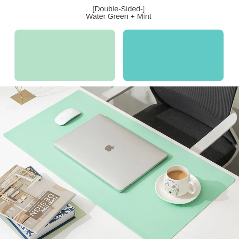 40X80CM Office Computer Desk Protector Mat Doule Side PVC Leather Anti-Slip Table Mouse Keyboard Pad 4