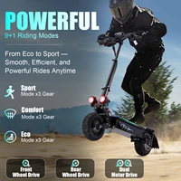 Trottinette Électrique Adulte Tout Terrain 5600W Double Moteur – Batterie 60V 27Ah – Jusqu'à 84 km d'Autonomie – Pneus 11" – freins hydrauliques – Pliable 2