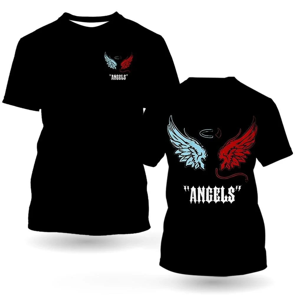 

New 3D printed men's T-shirt t, round short-sleeved top, casual summer clothes, fashionable and interesting,