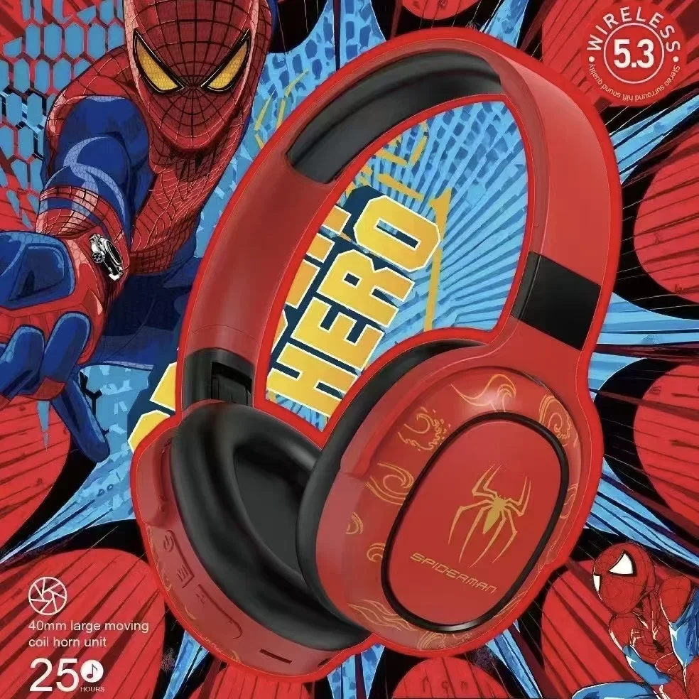 Disney Stitch Bluetooth Headphones Foldable Wireless Earphones Headset Gamer Stereo Sound Laptop Kids Anime Cartoon KA-706