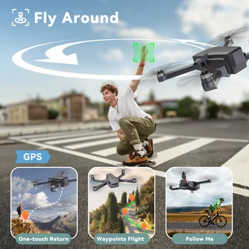 IDEA36 GPS RC Drone With 4K Camera 5GHz WIFI FPV Optical Flow Positioning Quadcopter Brushless Motor Remoted Control Drones C0 3