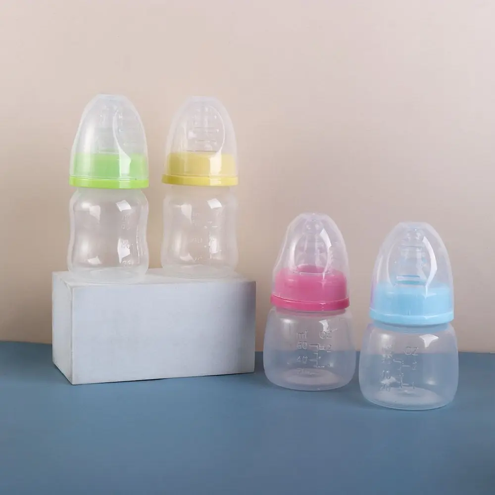 60ml Milk Bottle Portable Mini Baby Nursing Feeding Bottles for Infant Nipple Care Feeder Fruit Juice