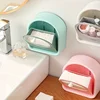 1pc Makeup Cotton Storage Box Wall Mounted Hanging Wall Flap Put Makeup Cotton Remover Box Cotton Sheet Cotton Swab Cosmetic Box 2