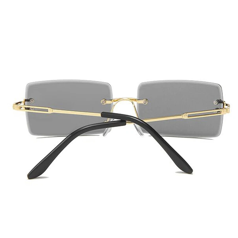 Rimless Shein Lunette De Soleil Rimless Square Sunglasses Man