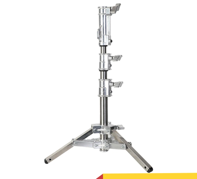 Low-type film lamp holder, stainless steel flat shooting light stand spotlight, space lamp tripod, small tripod equipment