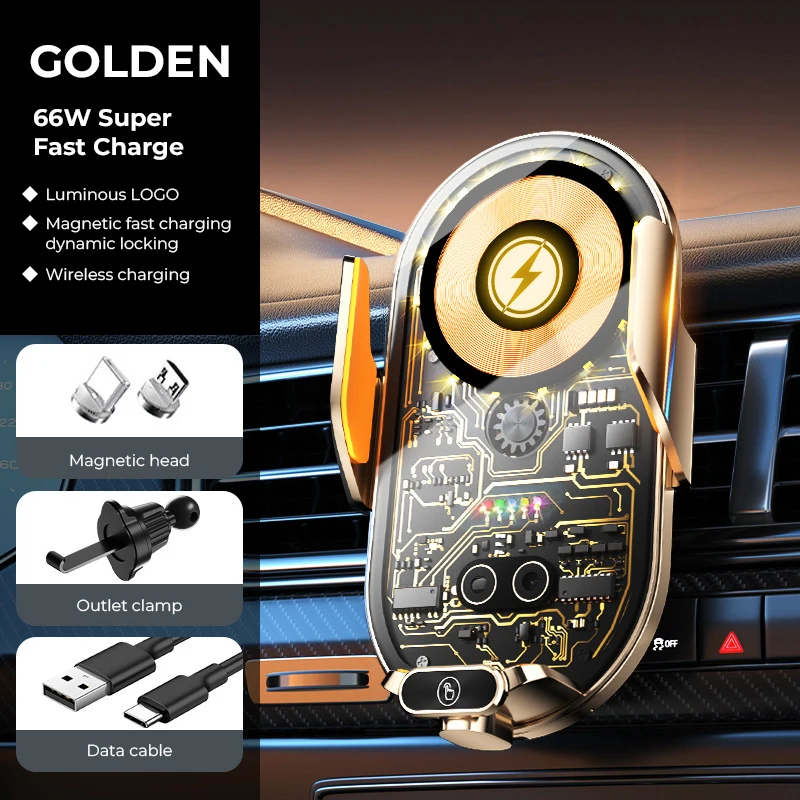 حامل جوال سيارة لاسلكي 66 واط