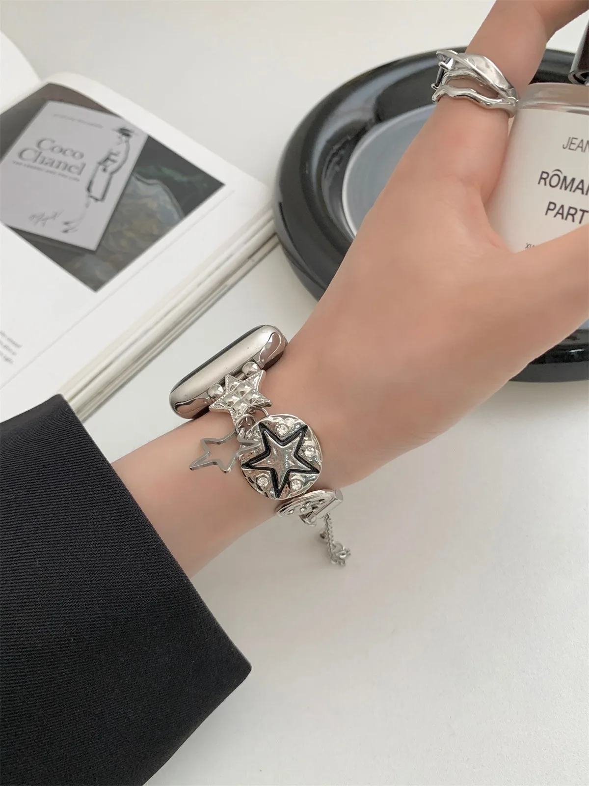 iWatch 42/44/45/46/49mm 38/40/41mm Metal Moda Saat Kayışı Watch Serisi Ultra2 Serisi 10/9/8/7/6/5/4/3/2/1_voghion.com