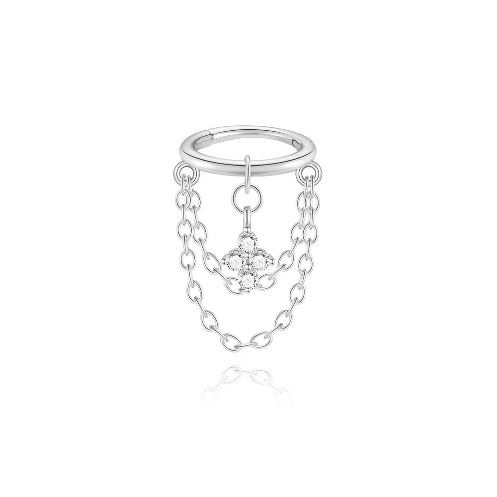 Orecchini in argento sterling con esca per la pesca a mosca