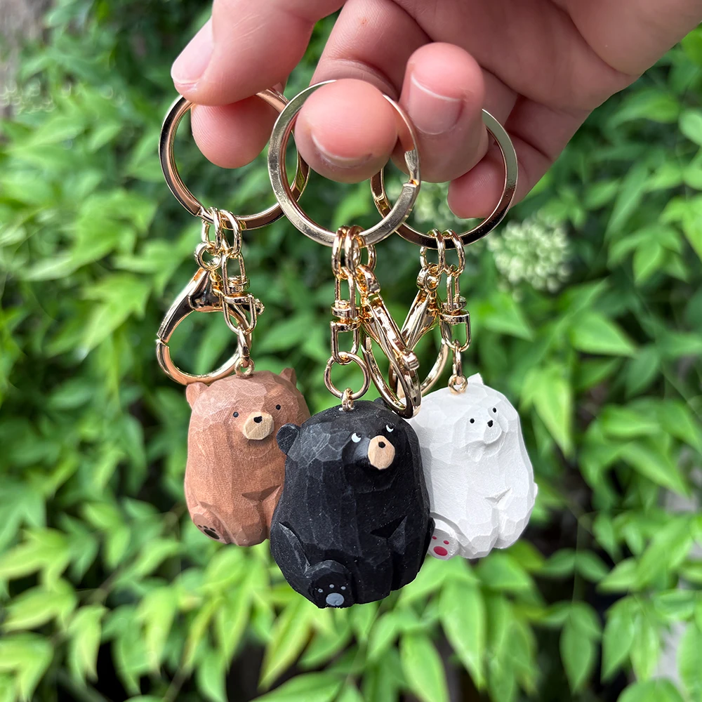 Portachiavi Orso in legno 9 Portachiavi Orso in legno - immagine 5