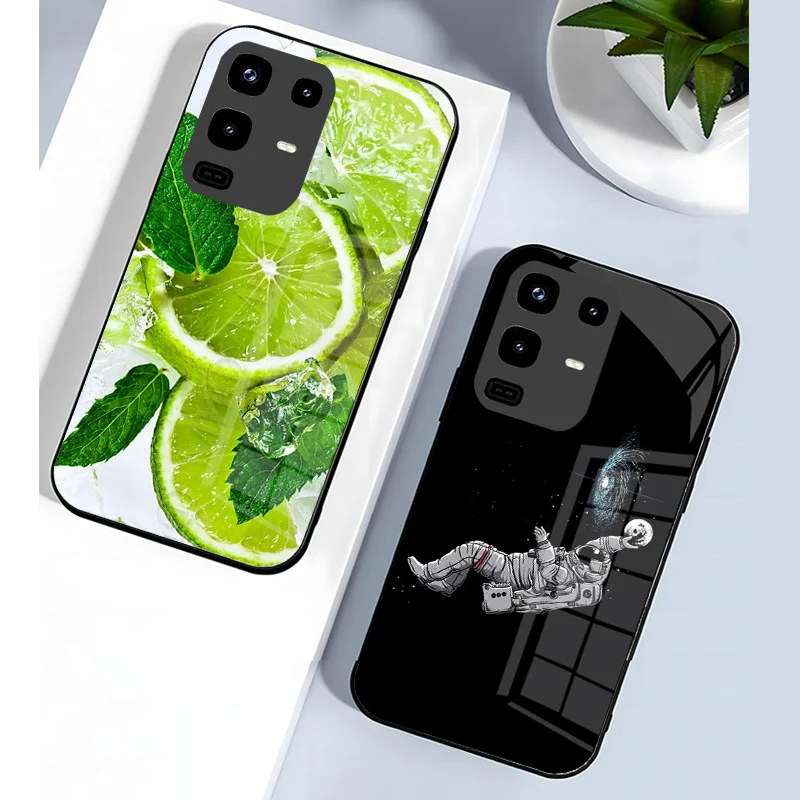 Premium Shockproof Phone Case with Tempered Glass Shell - Enhanced Protection and Style