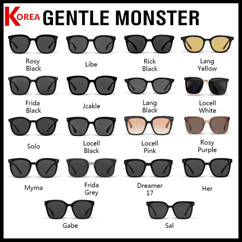 Korea GENTLE MONSTER Fashion Sunglasses New 25 Styles Luxury Brand