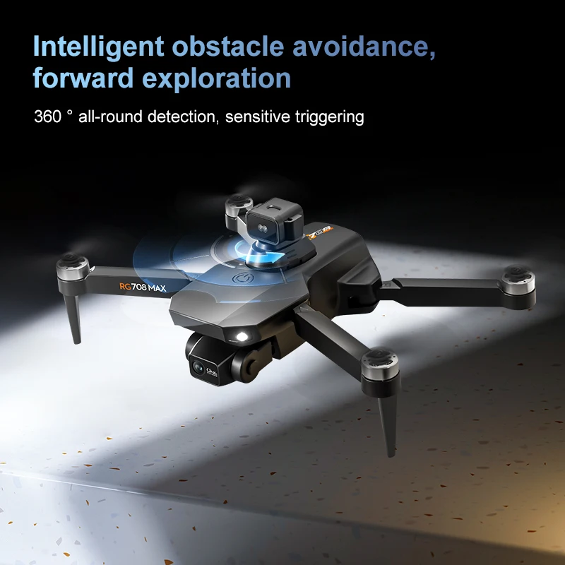 Drone GPS RG708 MAX Cardan 2 Axes 4.5" Écran Transmission Numérique