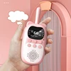 USB Walkie Talkie Early Educational Toy for Child with Flashlight Kids Electronic Rechargeable Walkie Talkie Toy 2PCS 3