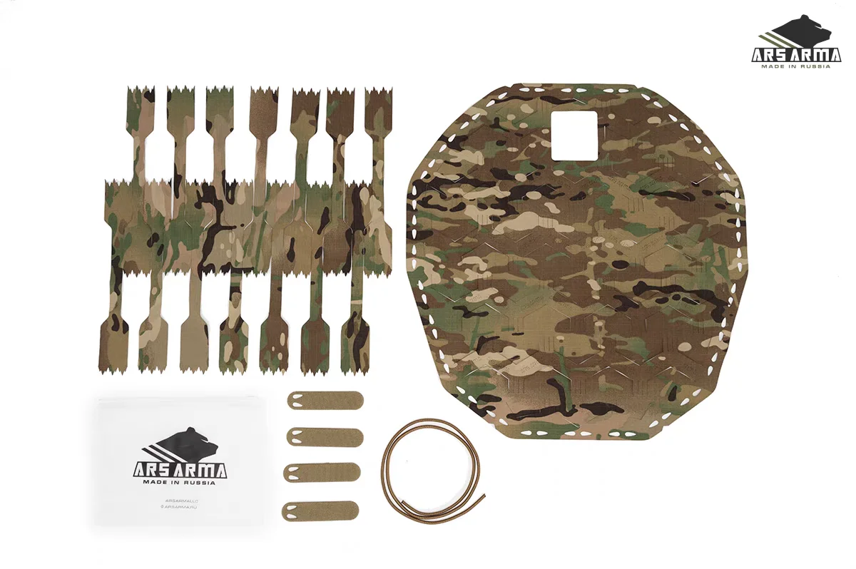 A-23 List Helm Camouflage Cover Outdoor taktische Helme Universaltuch – Detail 4